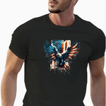 Patriotic American Flag with Eagle T-Shirt