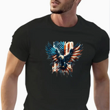 Patriotic American Flag with Eagle T-Shirt
