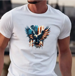 Patriotic American Flag with Eagle T-Shirt