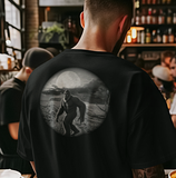 Dark Moon Black and White Sasquatch T-Shirt