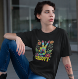 Psychedelic Groovy Peace Sign with Flowers T-Shirts