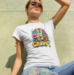 Psychedelic Groovy Peace Sign with Flowers T-Shirts