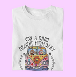 Hippie On A Dark Desert Highway T-Shirt