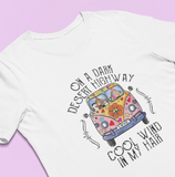 Hippie On A Dark Desert Highway T-Shirt