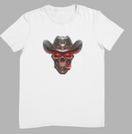 Cigar Smoking Cowboy Skull T-Shirt