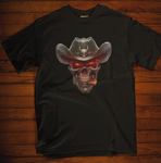 Cigar Smoking Cowboy Skull T-Shirt