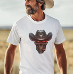 Cigar Smoking Cowboy Skull T-Shirt