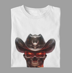 Cigar Smoking Cowboy Skull T-Shirt