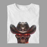 Cigar Smoking Cowboy Skull T-Shirt