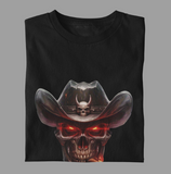 Cigar Smoking Cowboy Skull T-Shirt