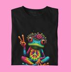 Flower Power Peace Frog
