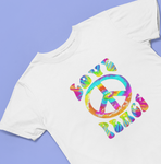 Neon Psychedelic Love Peace Sign T-Shirt