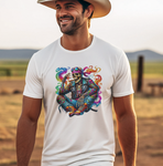 Psychedelic Cigar Smoking Skeleton T-Shirt