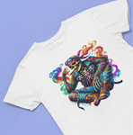 Psychedelic Cigar Smoking Skeleton T-Shirt