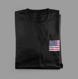 Exclusive 3D Flag & Skull Cube T-Shirt
