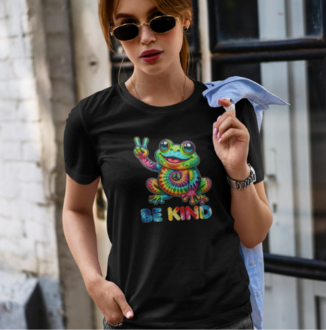 Psychedelic Be Kind Frog T-Shirt