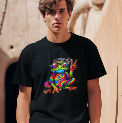 Psychedelic Peace Frog T-Shirt