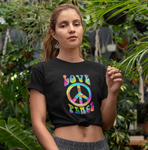 Neon Psychedelic Love Peace Sign T-Shirt