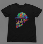 Psychedelic HipHop Skull T-Shirt