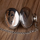 Stainless Steel JD Quartz Pocket Watch