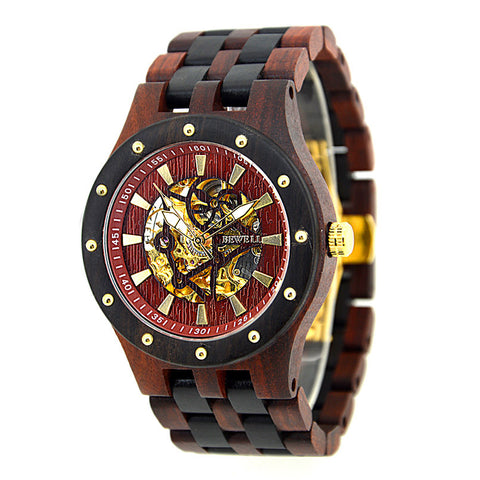 Luxury Bewell Mechanical Wood Watch