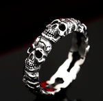 Hammered Skull Ring