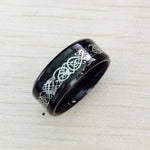 Black Carbon & Stainless Steel Ring