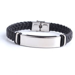 Leather & Stainless Steel Bracelet