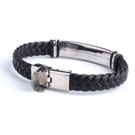 Leather & Stainless Steel Bracelet