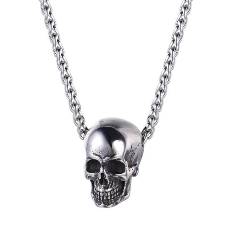 Skull Necklace In Stainless