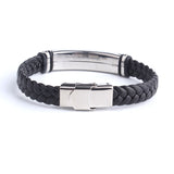 Leather & Stainless Steel Bracelet