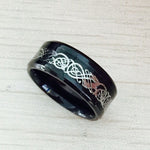 Black Carbon & Stainless Steel Ring