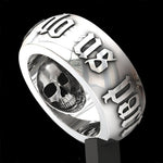 Til Death Recessed Skull Ring