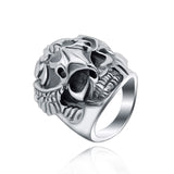 Sterling Silver Death Skull Ring