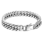 Stainless Steel Double Curb Link Bracelet