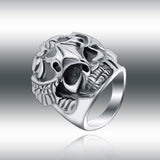 Sterling Silver Death Skull Ring