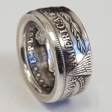 Handmade Morgan Silver Dollar Ring/Silver Plated