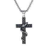 Snake Cross Necklace