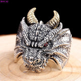 Dragon Head Ring in Sterling Silver