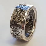 Handmade Morgan Silver Dollar Ring/Silver Plated