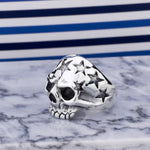 Star Skull Ring In Sterling Silver