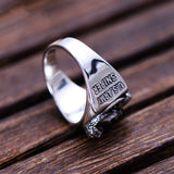 US Army Soldier Ring In Sterling Silver