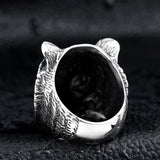 Domineering Tiger Ring In Sterling Silver