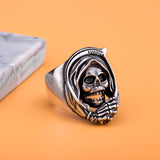 Handmade Grim Reaper In Sterling Silver