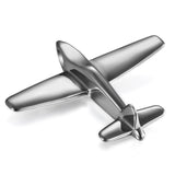 Stainless Steel Airplane Pendant Necklace