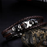 Braided Leather & Stainless Bracelet