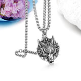 Wolf Head Pendant Necklace