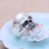 Traditional Sterling Silver Half Skull Ring