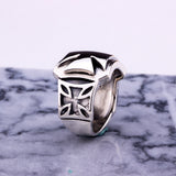 Classic Crusader Cross Ring in Sterling Silver