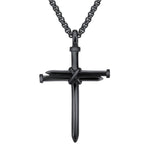 Stainless Steel Nail Cross Necklace